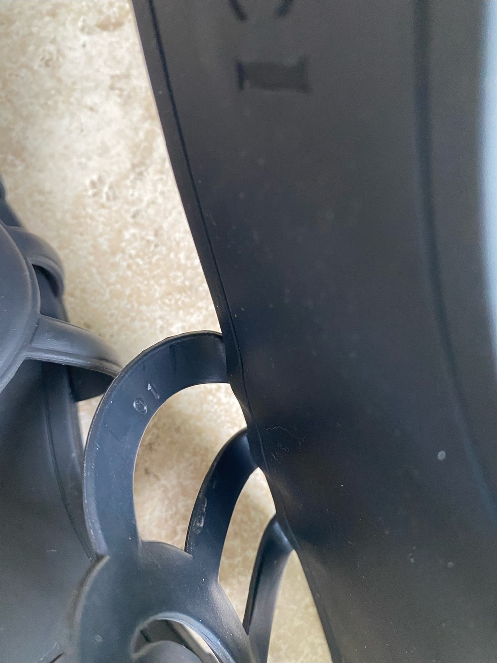 Gucci Matte Black GG Rubber Slide Sandals - Picture 14 of 16